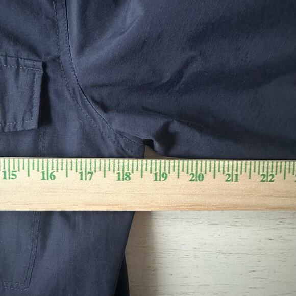 Woolrich Women's Navy Blue Lined Fall Raincoat Plaid Flannel Lining Small Petite - Picture 11 of 13